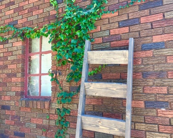 Custom Blanket Ladder, Personalized Blanket Ladder, Rustic Blanket Ladder, Towel Ladder, Quilt Ladder (5 ft)
