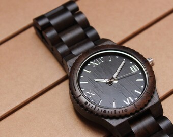 Wooden personalized watch M_003 FREE ENGRAVING