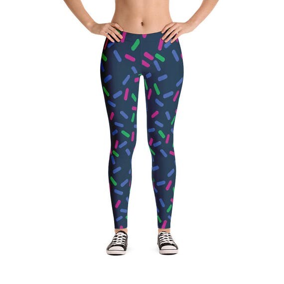 Sprinkles All Over Printed Leggings Frosting Fun Yoga