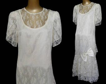 7400181 Off-White Lace Dress main image 1
