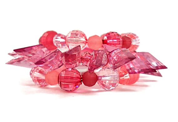 pink spike bracelet