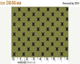 SALE 30% Off - ATOMIC DOT in Olive - Mid Century Modern - Michael Miller Fabric - By the Yard