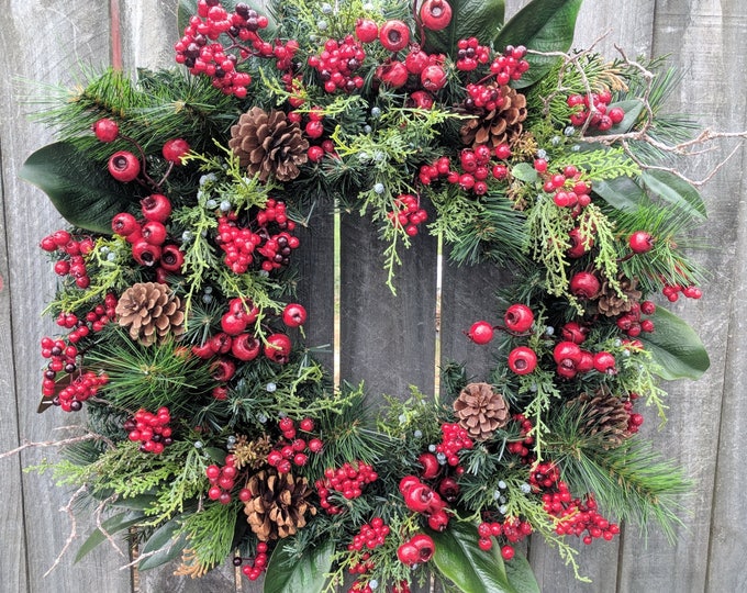 Holiday and Christmas wreaths - Etsy