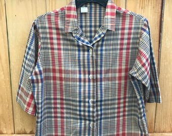 Womens plaid shirt | Etsy