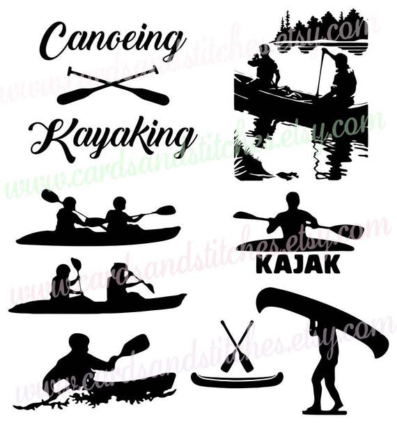 Download Canoe SVG Kayak SVG Outdoor SVG Digital Cutting File