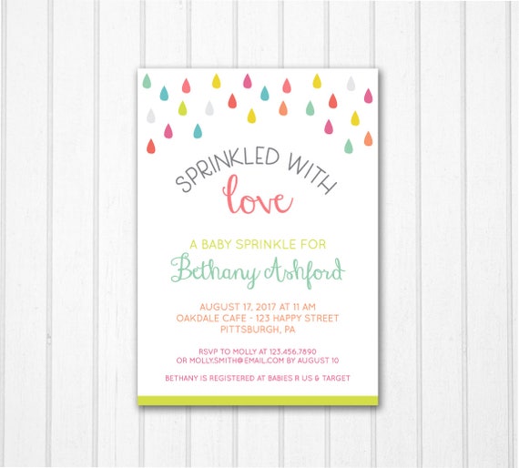 Showered With Love Baby Shower Invitations 10