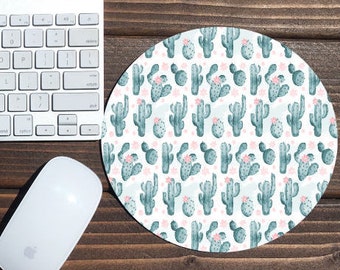 mouse pad / mousepad / cactus mouse pad / cactus mousepad / cactus / office decor / mouse mat / desk accessories / succulent mouse pad