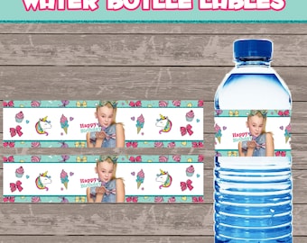 jojo siwa Water bottle labels