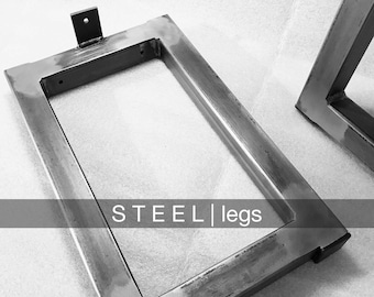 1.5" Square Steel Bench Legs (Set of 2)