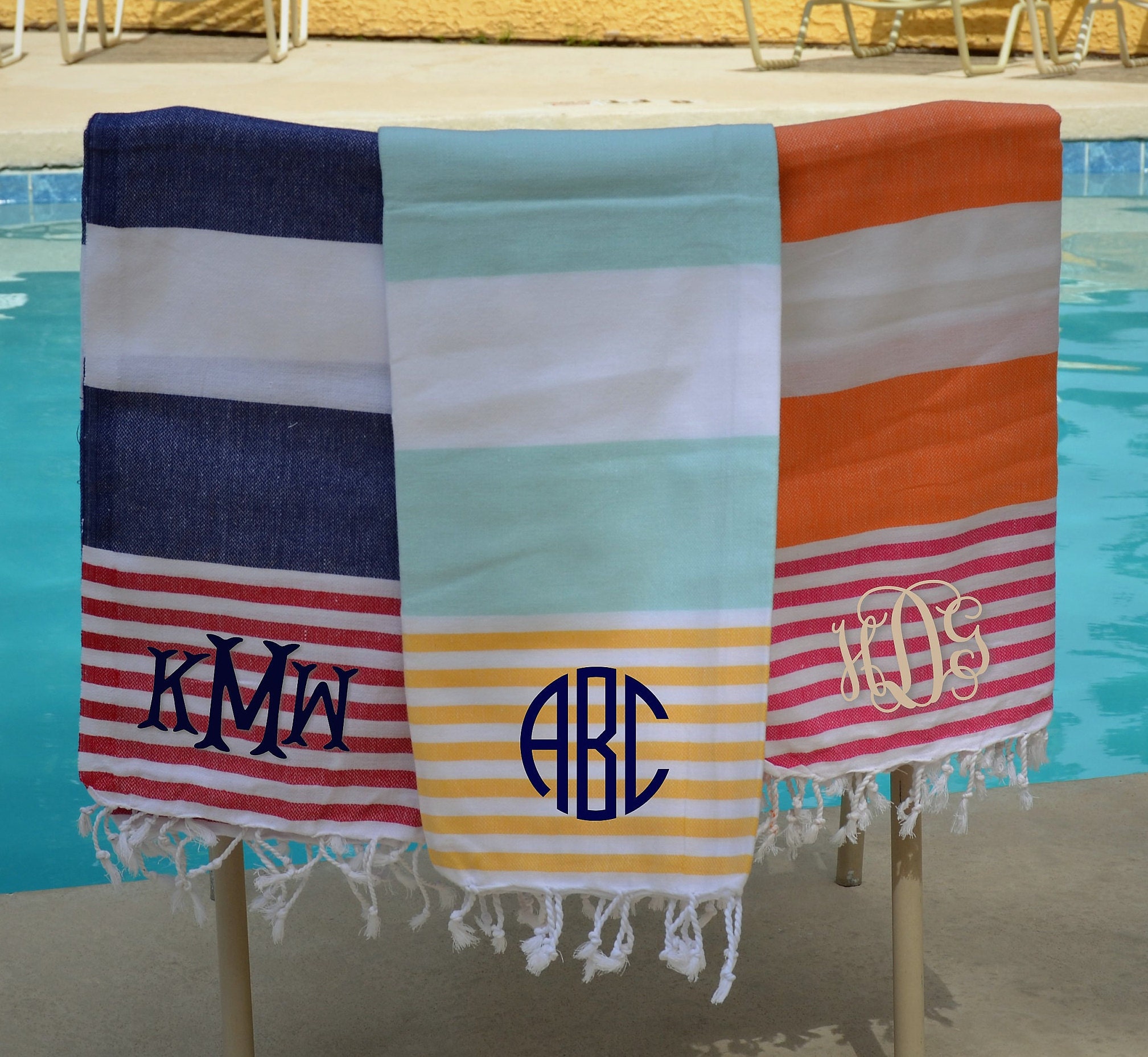 monogrammed turkish towels