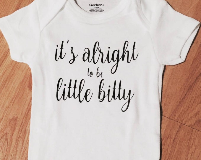 Little Bitty Baby Girl Onesies®, Baby Girl Bodysuit, Baby Romper, Baby Outfit, Alan Jackson, Country Baby, Western Baby