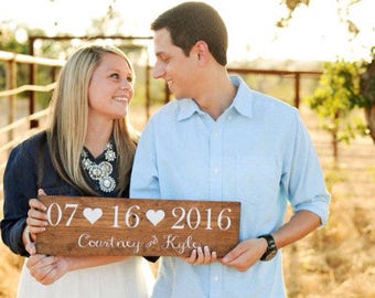 Wedding Date Sign Bridal Shower Gift Save The Prop Name Wedding Date Sign Bridal Shower Gift Save The Prop Name