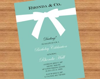 Tiffany Party Invitations 4