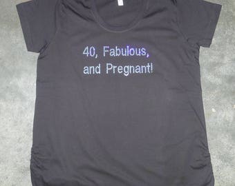 pregnant birthday shirt