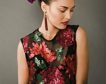 Frida Kahlo Inspired Maxi Beach Cover Up