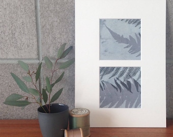 Original layered botanical MONOPRINT