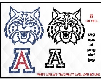 Arizona Wildcats Svg Files, Arizona Wildcats Png, Arizona Wildcats, Arizona Wildcats EPS, Arizona Wildcats DXF Instant Download