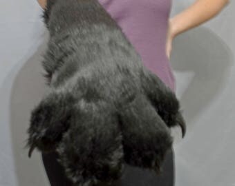 Elbow length fursuit paws!