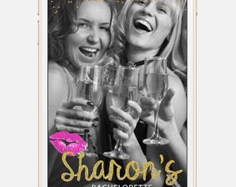 Bachelorette Filter, Bachelorette Snapchat, On demand geofilters, Party Filter, Golden Geofilter, Geofilter for Her, LIMITED TIME Geofilter
