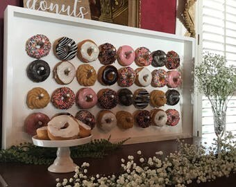 donut wall - dessert table - doughnut wall - donut stand - doughnut stand - doughnut bar - wedding