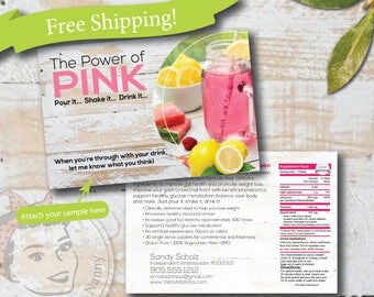 plexus sample postcard, CUSTOM plexus postcard, slim sample postcard, plexus swag - Free Shipping