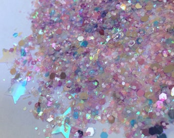Dusk Dust (Loose Glitter ~6 grams): face, makeup, hair, nail art, festival glitter, costume, unicorn, rave makeup, edc, body glitter, edm