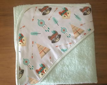 Output or bath sponge baby cap.
