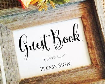 Wedding please sign wedding sign wedding decor wedding guest book sign (Frame NOT included)