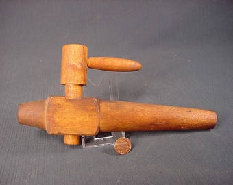 Wood Spigot Spout * Vintage Old Collectible * Barrel Tap * Whiskey Wine Beer Faucet