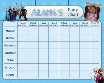Frozen Free Printable Potty Training Chart