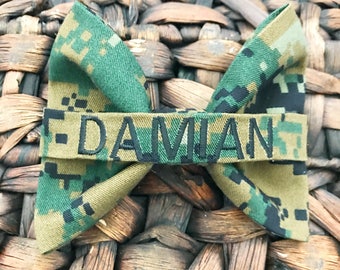 Military Marine Woodland Nametape bow