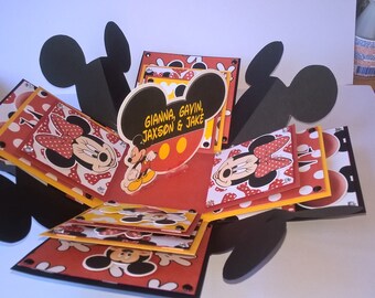 Mickey and Minnie exploding box, Mickey and Minnie keepsake box, Surprise trip, Surprise vacation, Mickey Mouse, Minnie Mouse, Disney box