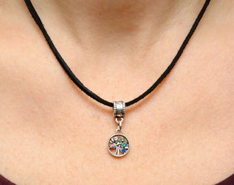 Black choker Suede choker bright Charm choker Crystal choker Thin choker Dainty choker Delicate Choker birthday gift for women gift for her