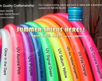 Polypro Hoop sizes 24"-40" - Collapsible PolyPro Hula Hoop - UV Colors and Glow in the Dark! Poly Pro Authentic Neons