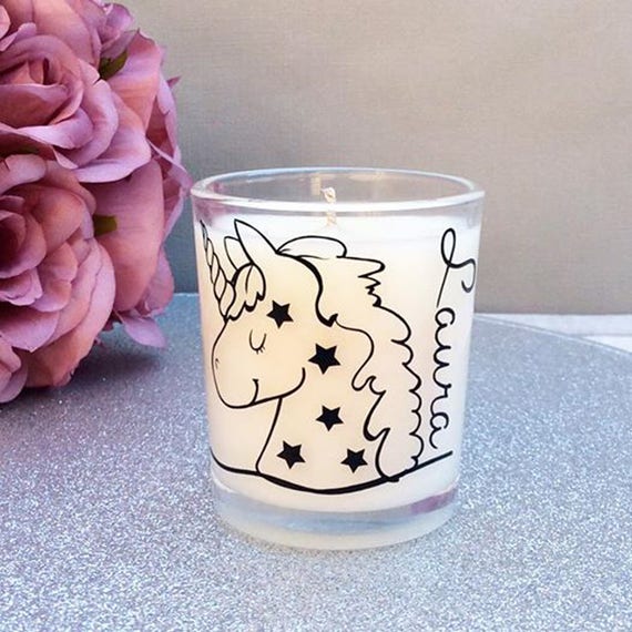 Unicorn candle gift