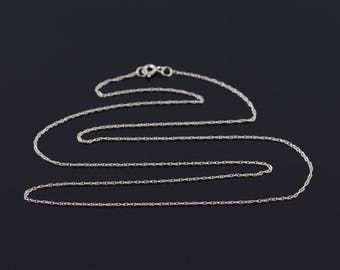 0.8mm Cable Link Loose Chain Necklace Gold