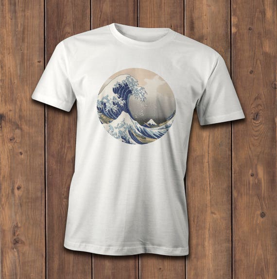 Great Wave T-Shirt Famous Japanese wave artwork The Great