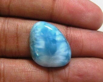 42% OFF -- Natural larimar cabochon fancy shape gemstone loose semi precious gemstone cabochon size 17 x 22 mm approx code 1589 wholesale ge