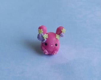 Pink Under water Glitter Bunnie