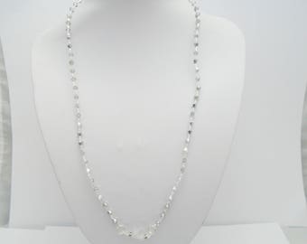 Silver Crystal Glasses Strap, Eyeglass chain, spectacle chain, Beaded Glasses necklace, Glasses Cord, Glasses chain, Glasses Lanyard,