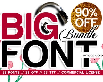 SALE - 90% OFF Font, Big bundle,Calligraphy Font,Digital download,Handwritten font, download,creative modern,calligraphy font,Craft Font,