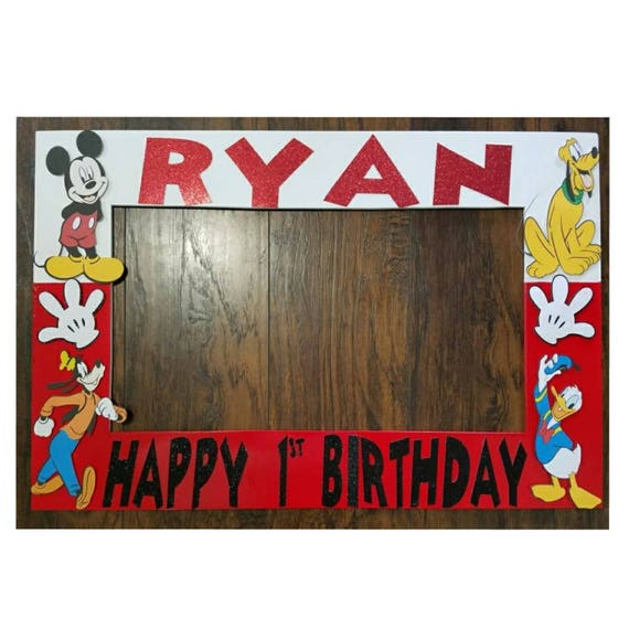 Mickey Mouse Photo booth Frame Mickey Mouse and Friends