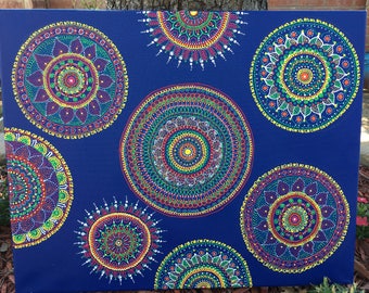Mandala painting | Etsy