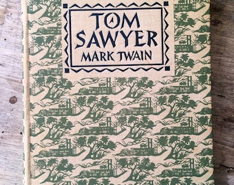 Tom Sawyer, Mark Twain, classic american novel.American classic, C Walter Hodges, 1950s book, Huckleberry Finn