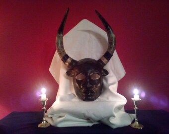 Mask of Minotaur Greek Mythology Ritualistic Art