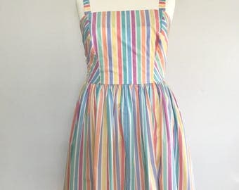 1950s Style Candy Stripe Sundress