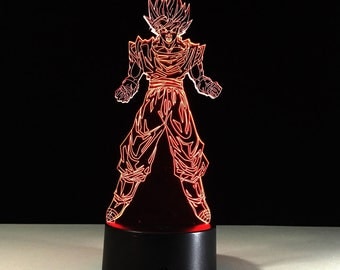 Dragon Ball Z Saiyan Son Goku 3D LED