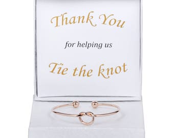 Bridesmaid Gift, Knot Bracelet, Bridesmaid Bracelet, Bridesmaid Proposal, Love Knot Jewelry, Tie the Knot, Tie the Knot Bracelet, Love Knot