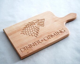 GOT Dinner is Coming Cutting Board Game Of Thrones, GOT Cutting Board, Game Of Thrones, Stark Sigil Cutting Board, Chopping board