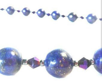 Lapis lazuli necklace, necklace, lapis necklace